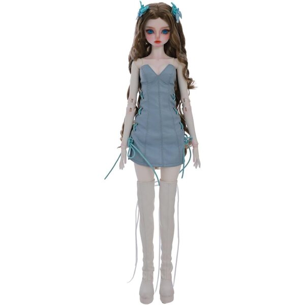Pupa Oueneifs Nancy 1/4 BJD aus Harz mit Lederkleid und Kugelgelenken