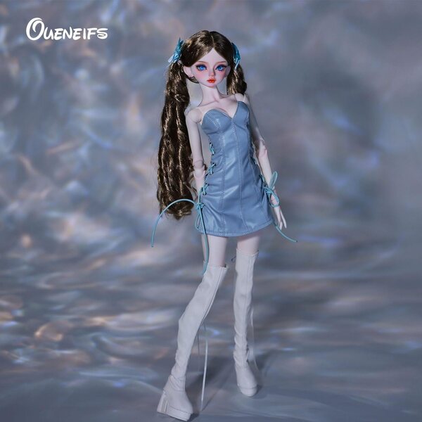 Pupa Oueneifs Nancy 1/4 BJD aus Harz mit Lederkleid und Kugelgelenken