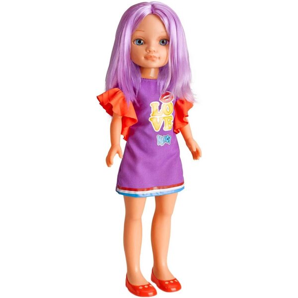 Nancy Famosa A Color Day Lila – Kreative Puppe mit gefärbten Haaren