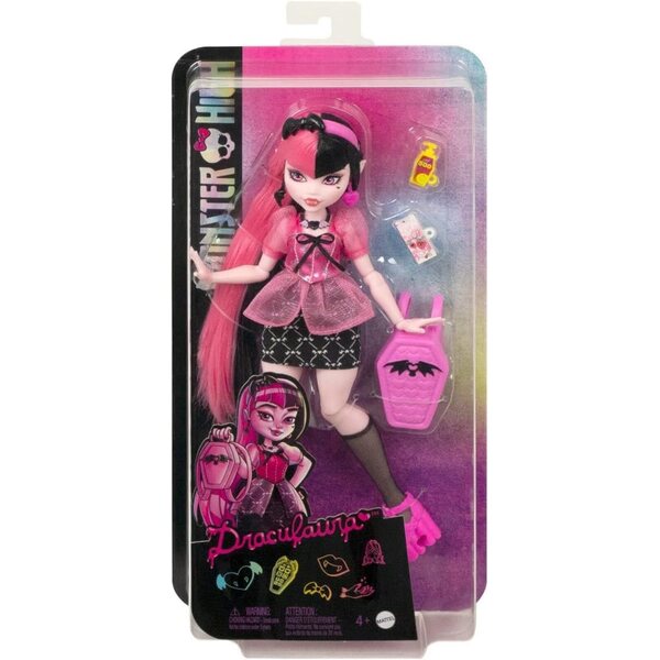 Monster High 2022 Draculaura 25 cm mit Originalgelenken und Zubehör