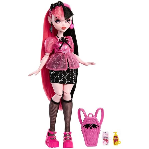 Monster High 2022 Draculaura 25 cm met originele verbindingen en accessoires