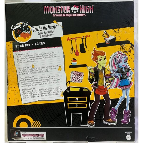 Monster High Mattel BBC82 Set mit Abbey Bominable und Heath Burns Puppen, 2-teilig