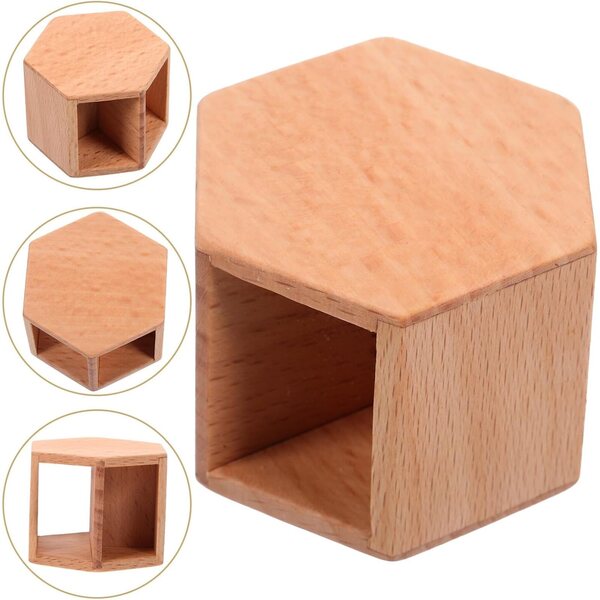 BESPORTBLE Tavolino da Tè in Miniatura in Legno per Casa delle Bambole 5x4 cm