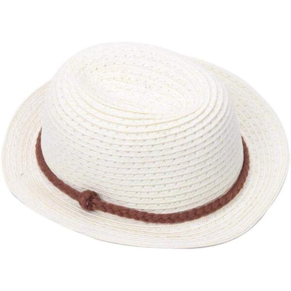 18 Zoll handgemachter beige Strohhut für Babys und Puppen