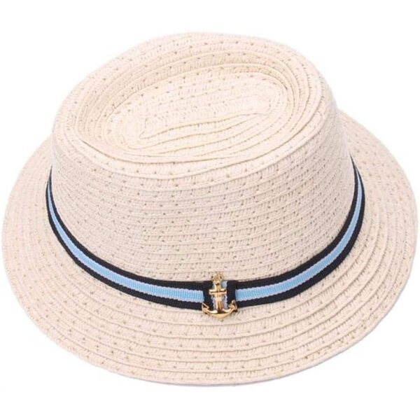 18 Zoll handgemachter beige Strohhut für Babys und Puppen