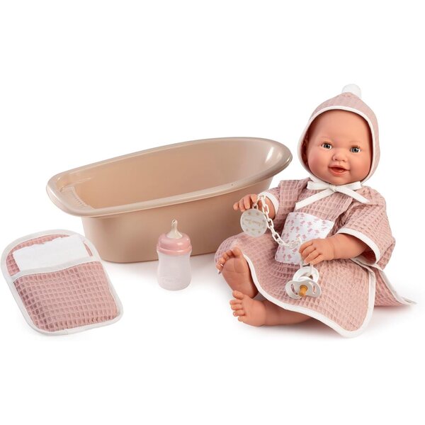 Mia Neugeborene Puppe 42 cm mit Badewanne – Antonio Juan