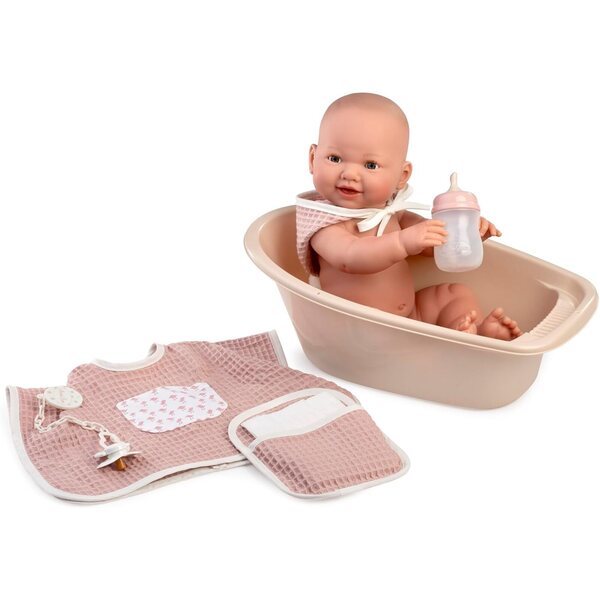 Mia Neugeborene Puppe 42 cm mit Badewanne – Antonio Juan
