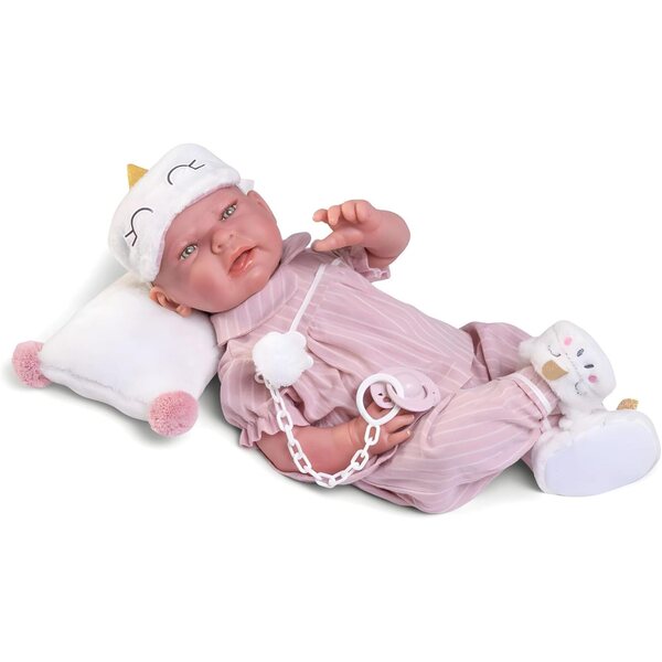 Antonio Juan Sweet Reborn Lea 42 cm große Puppe mit Schlafanzug, Augen und Accessoires