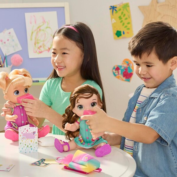 Baby Alive Time for School 30,5 cm große Puppe mit blonden Haaren, Spiel für Kinder ab 3 Jahren