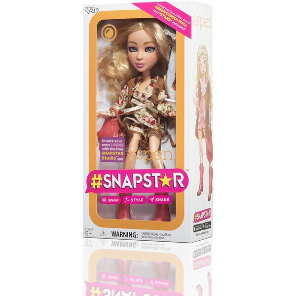Modna lutka Snapstar Aspen 25 cm s dodacima i App Studio