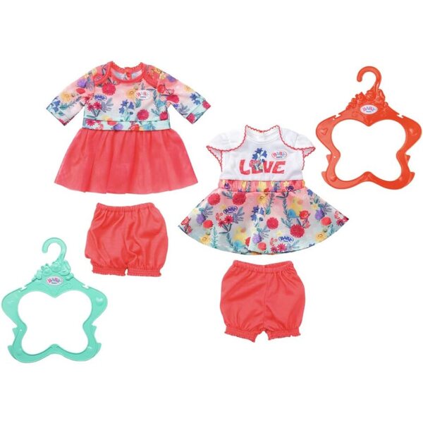Baby Born Trend 2-teiliges Kleidungsstück 43cm mit farbigem Kleid und Hose Zapf Creation