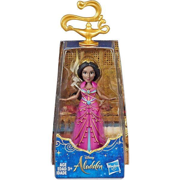 Bambola Collezionabile Principessa Jasmine 8,9 cm con Abito Rosa Disney Aladdin