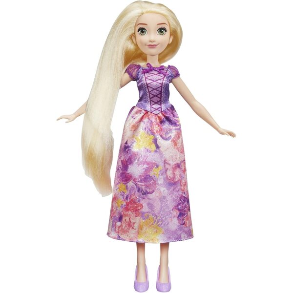Disney Princess Rapunzel Royal Shimmer Puppe mit Kleid im Aquarell-Design