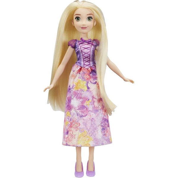 Disney Princess Rapunzel Royal Shimmer Puppe mit Kleid im Aquarell-Design