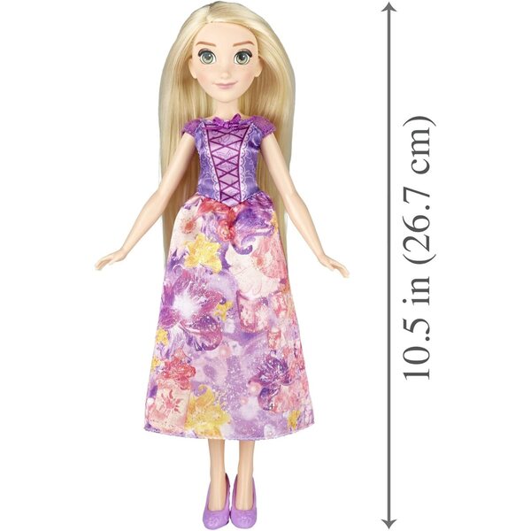 Disney Princess Rapunzel Royal Shimmer Puppe mit Kleid im Aquarell-Design