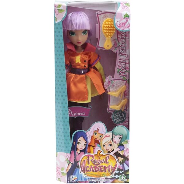 Astoria Puppe Regal Academy 32 cm mit zusätzlichen Schuhen und Kamm – Giochi Preziosi