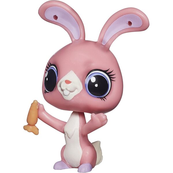 Littlest Pet Shop Bunny Ross mit Kopfbewegung und Deco Bit-Zubehör