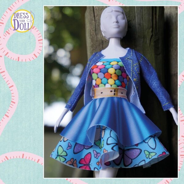 Maggy Candy Couture Outfit-Set für Puppen – einfaches Nähset für Anfänger