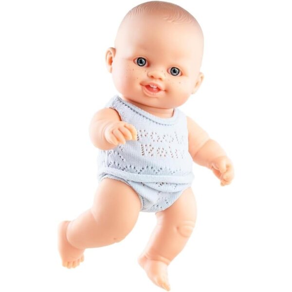Paola Reina 21 cm große europäische Puppe mit Pyjama, weicher und sicherer Körper ohne Phthalate