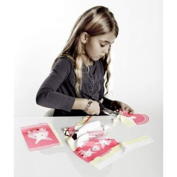 Dress Your Doll Kit per cucito principianti - Moda bambole con stoffa stampata 30x39 cm