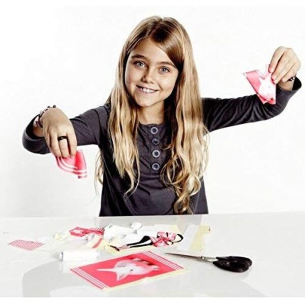 Dress Your Doll Kit per cucito principianti - Moda bambole con stoffa stampata 30x39 cm