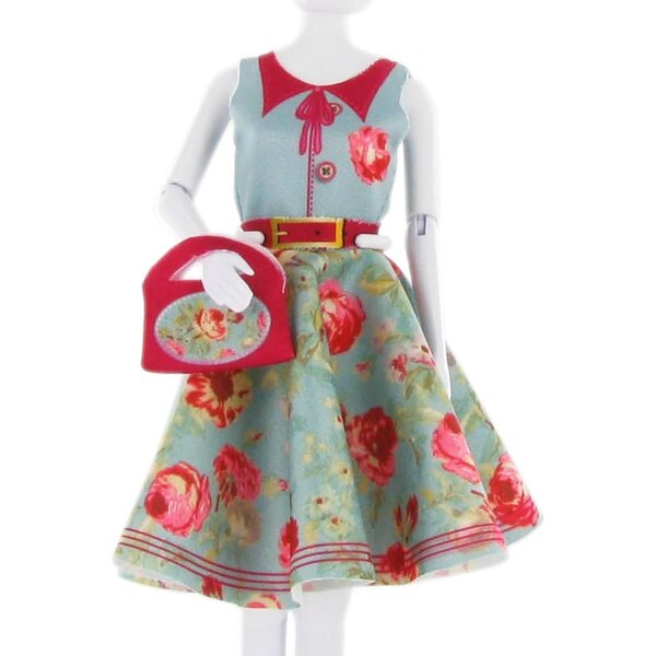 Dress Your Doll Kit cucito per bambini con mini manichino e stoffa Peggy Peony