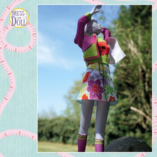Dress Your Doll Level 2 – Kreativset zum Nähen von Kleidung für Candy Flower-Puppen
