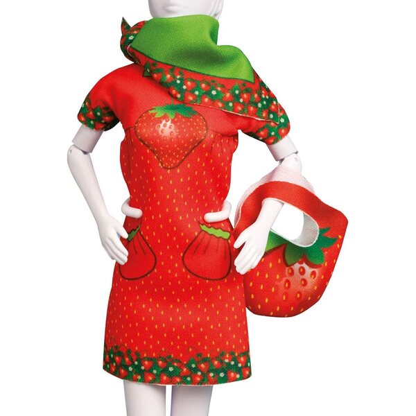 Vervaco Couture Outfit Twiggy Strawberry Nähset für Modepuppen, 29 cm