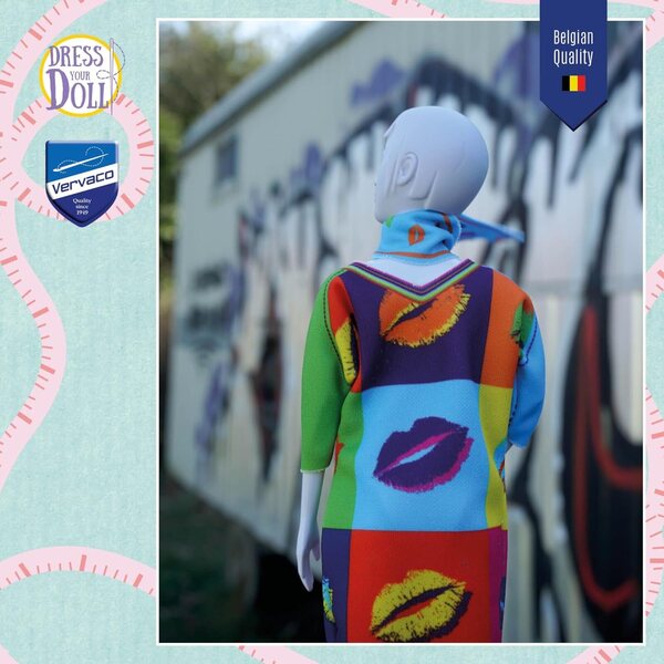 Set Couture Outfit Making Sally Kiss Vervaco per Creare Vestiti Facili per Bambole