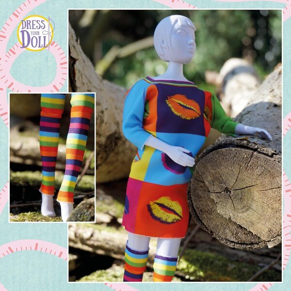 Set Couture Outfit Making Sally Kiss Vervaco per Creare Vestiti Facili per Bambole