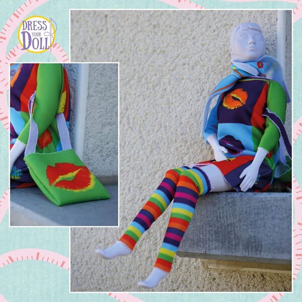 Set Couture Outfit Making Sally Kiss Vervaco per Creare Vestiti Facili per Bambole