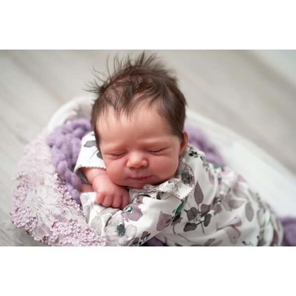 Anano Pupa Realistisches Neugeborenes Silikon Ganzkörper 45,7 cm Reborn Baby
