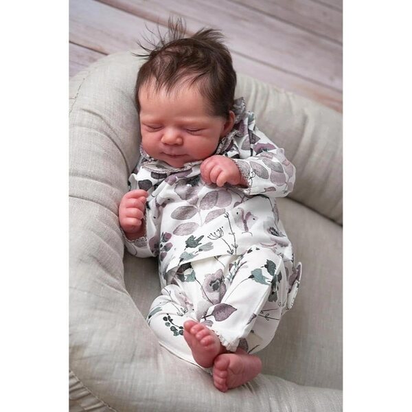 Anano Pupa Realistisches Neugeborenes Silikon Ganzkörper 45,7 cm Reborn Baby