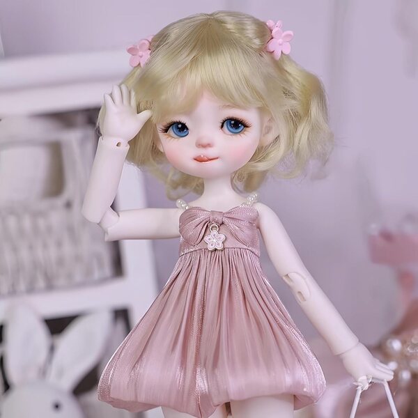 AMITD BJD Puppe 1/6 Kawaii 30 cm mit handgefertigter Kleidung und raffiniertem Make-up