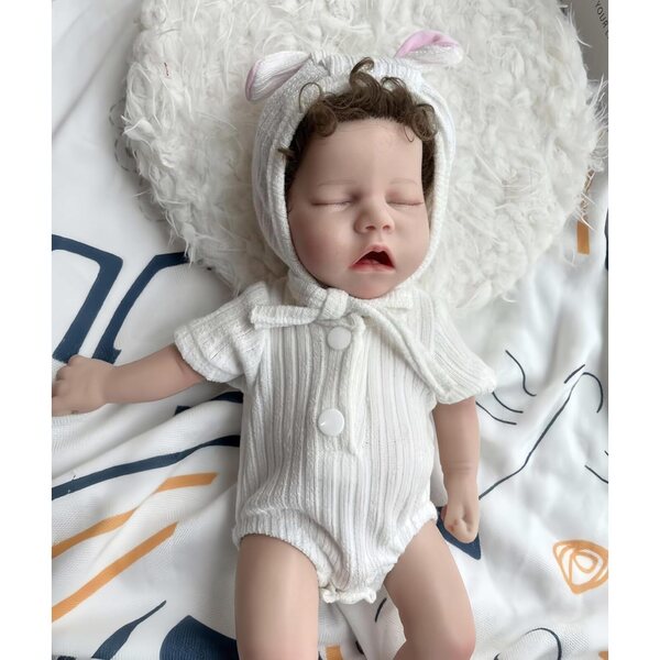 Ganzkörper-Silikon-Reborn-Puppe, 33 cm, realistisch und weich, 13 Zoll