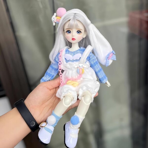 BJD 1/6 Kawaii Puppe 30 cm mit handgefertigter Kleidung und detailliertem Make-up