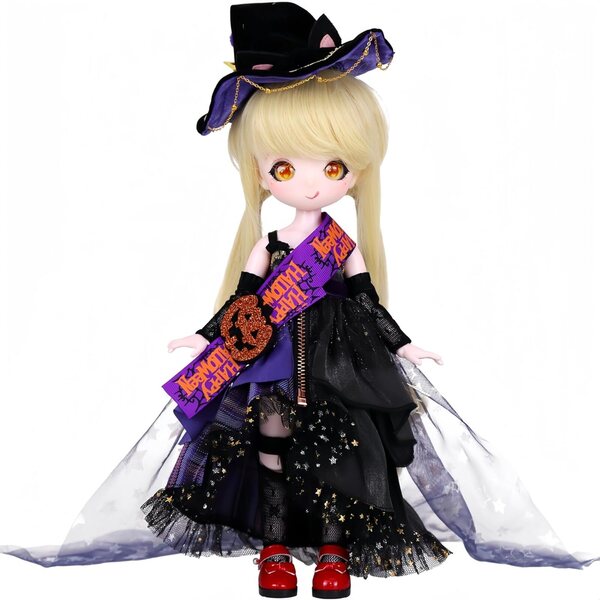 AMITD BJD Puppe 1/6 Kawaii 30 cm mit 28 Gelenken, Möbeln und handgefertigter Kleidung