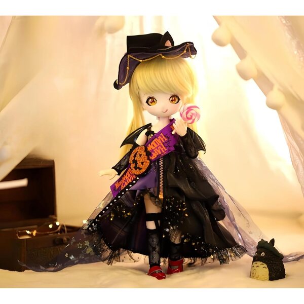 AMITD BJD Puppe 1/6 Kawaii 30 cm mit 28 Gelenken, Möbeln und handgefertigter Kleidung