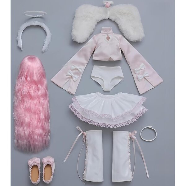 AMITD 1/4 BJD-Puppe aus Kunstharz mit mehreren Gelenken und komplettem Outfit