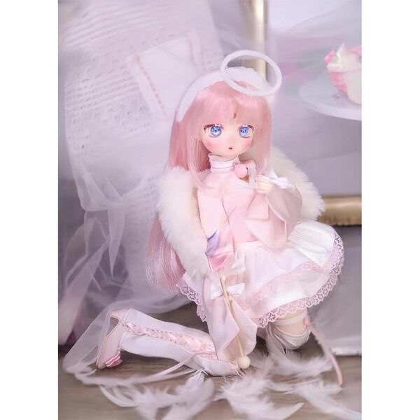 AMITD 1/4 BJD-Puppe aus Kunstharz mit mehreren Gelenken und komplettem Outfit