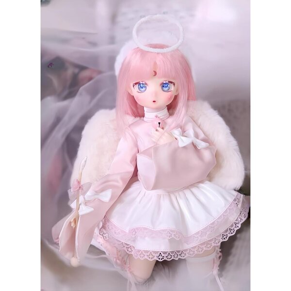 AMITD 1/4 BJD-Puppe aus Kunstharz mit mehreren Gelenken und komplettem Outfit