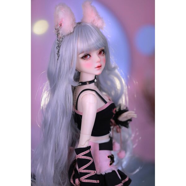 AMITD BJD Puppe 1/3, 56 cm, Fuchsmädchen mit 31 beweglichen Gelenken und handgefertigtem Make-up