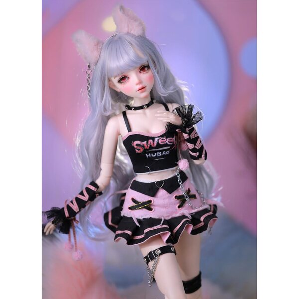 AMITD BJD Puppe 1/3, 56 cm, Fuchsmädchen mit 31 beweglichen Gelenken und handgefertigtem Make-up