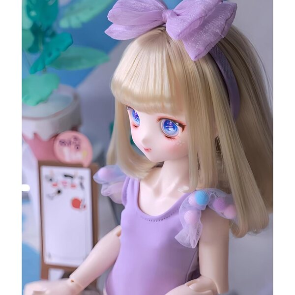 AMITD BJD 1/4 Harzpuppe mit rotierenden Gelenken und handgefertigtem Make-up