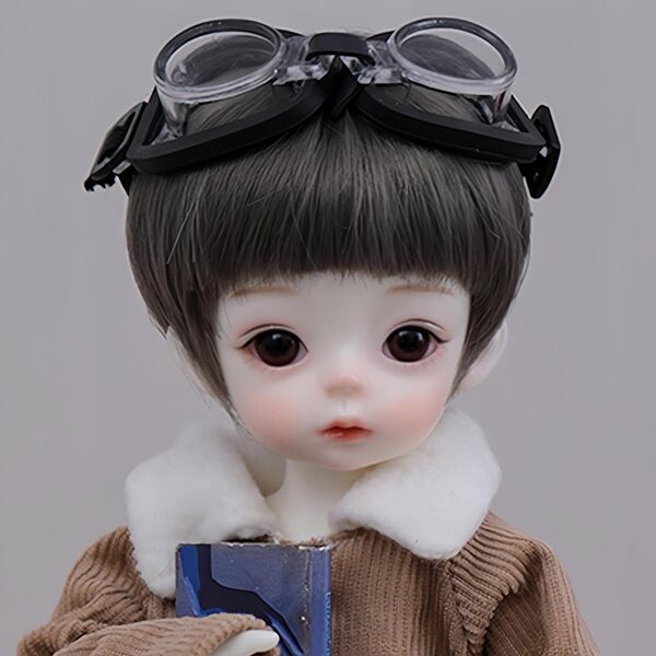 AMITD BJD männliche Puppe 1/6, handgefertigte Harzskulptur mit detailliertem Make-up
