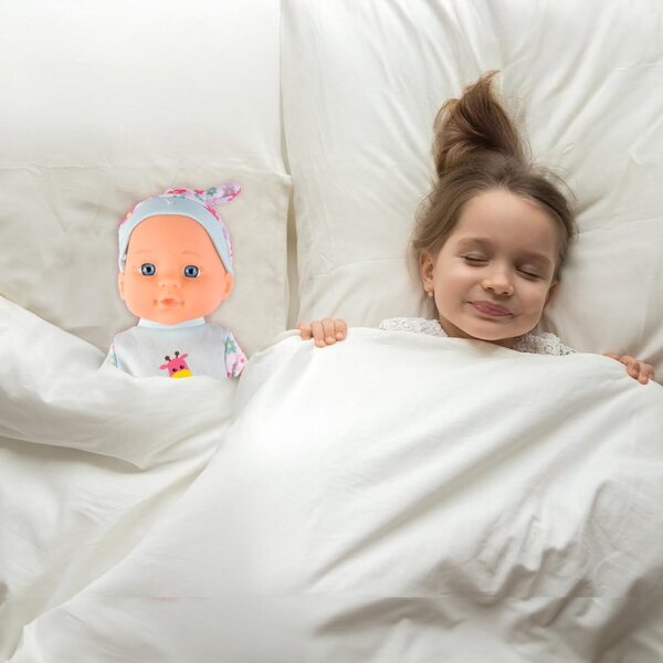 MalPlay Babypuppe 29 cm met kleertjes, potje, flesjes en accessoires, educatief spel 3+