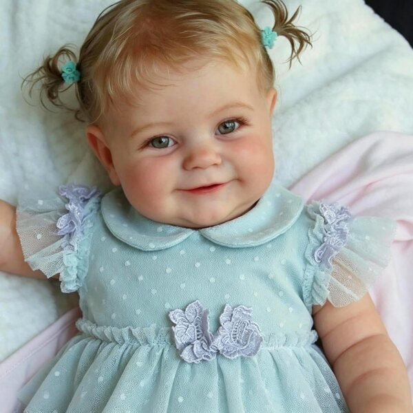 Anano Reborn Baby Doll Girl 20 Zoll Ganzkörper-Silikon lebensechte Puppe