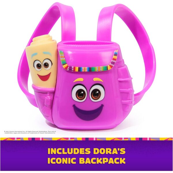Dora Sing & Explore Puppe 30 cm mit Musik, Geräuschen und zweisprachigem Zubehör