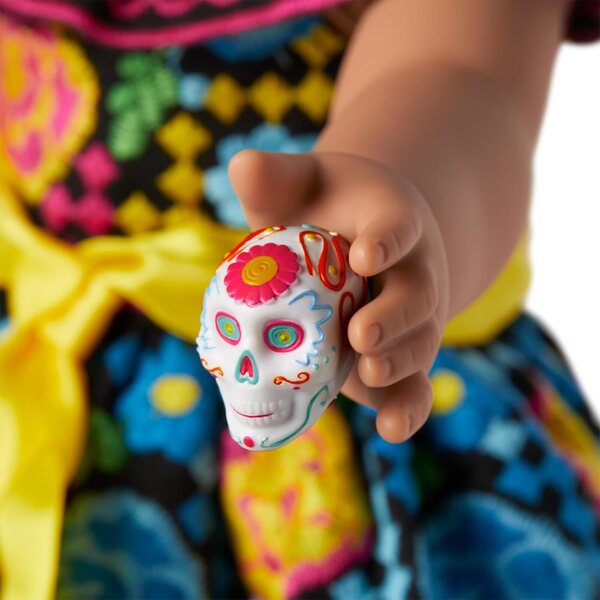 Festliches Kleid „American Girl Truly Me Día de Muertos“ mit traditionellen Accessoires