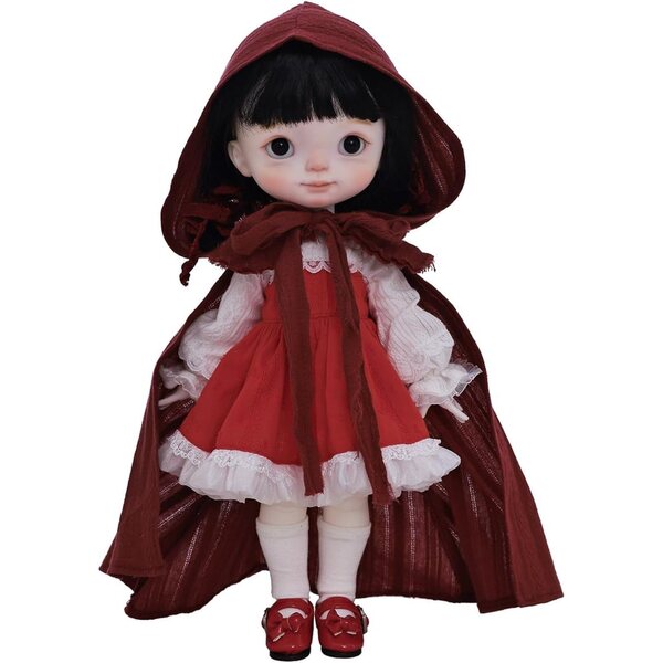 Oueneifs Gogobjd 1/6 Harz-Bjd-Puppe mit komplettem Set und beweglichem Körper, 28 cm